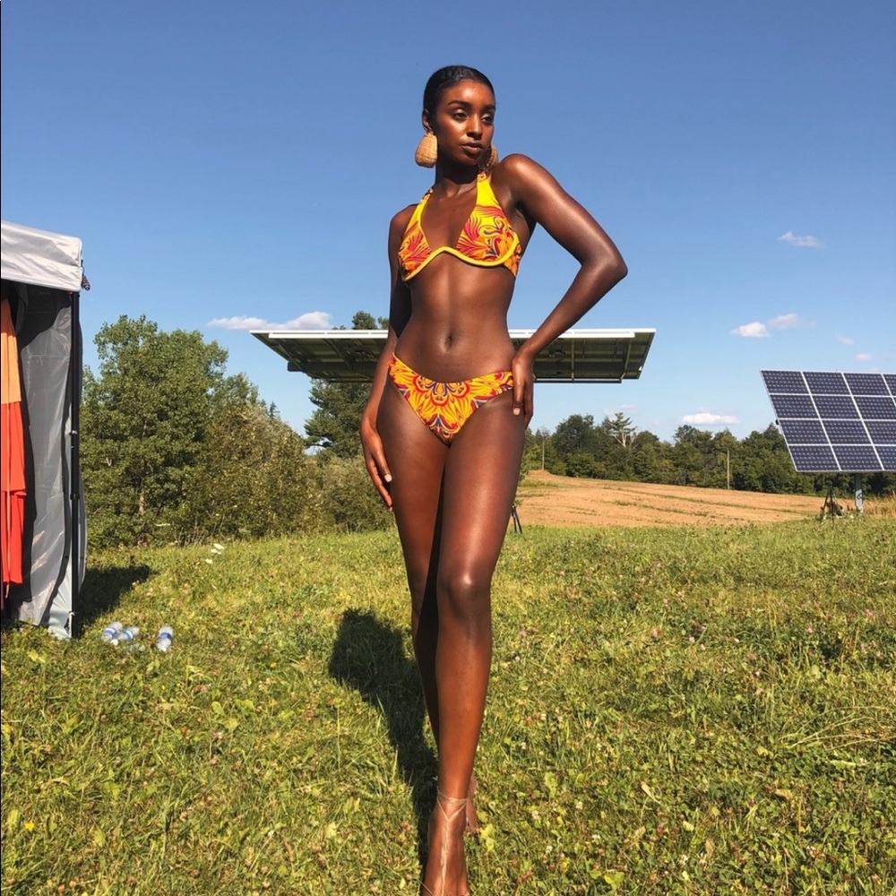 ANDREA IYAMAH Halter Zuri Bikini Set